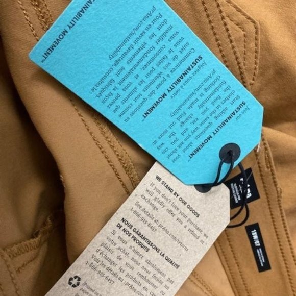 NWT PrAna Women's Halle Short Plus II in earthbound - Picture 10 of 12